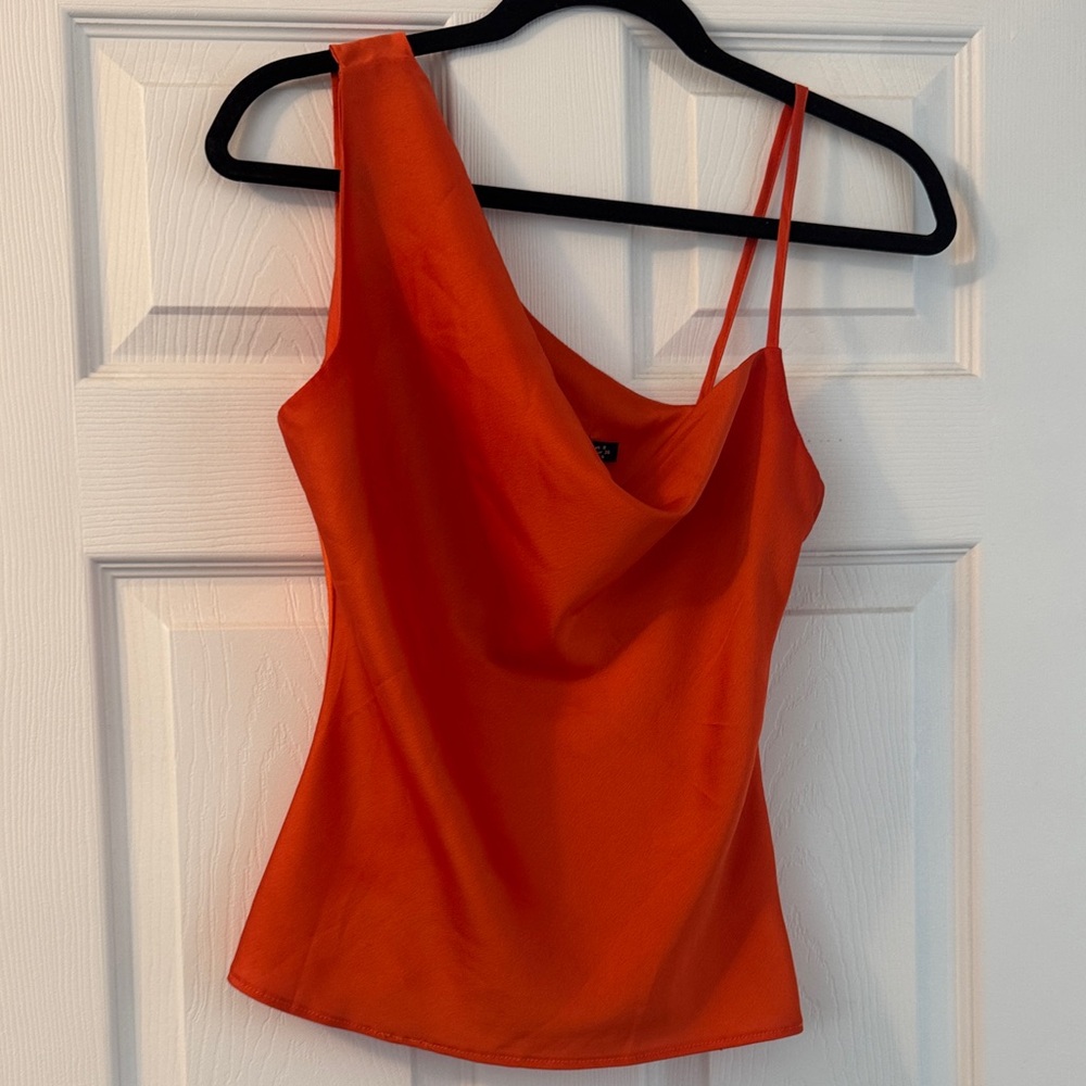 Nasty Gal Vibrant Orange One-Shoulder Camisole